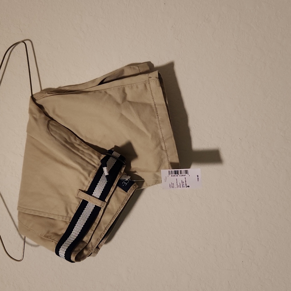 Boys Khaki Shorts with Belt
